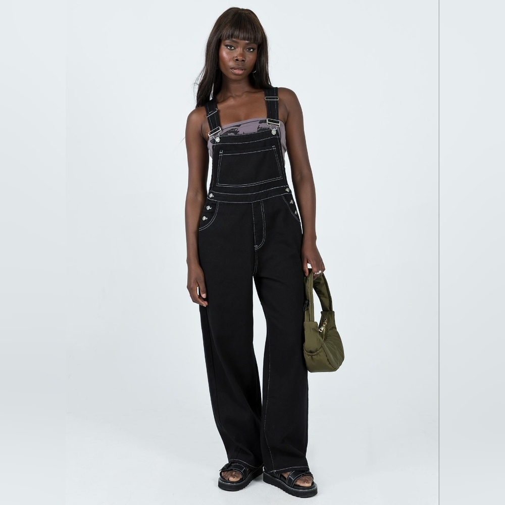 Princess Polly Menzies Overalls Black